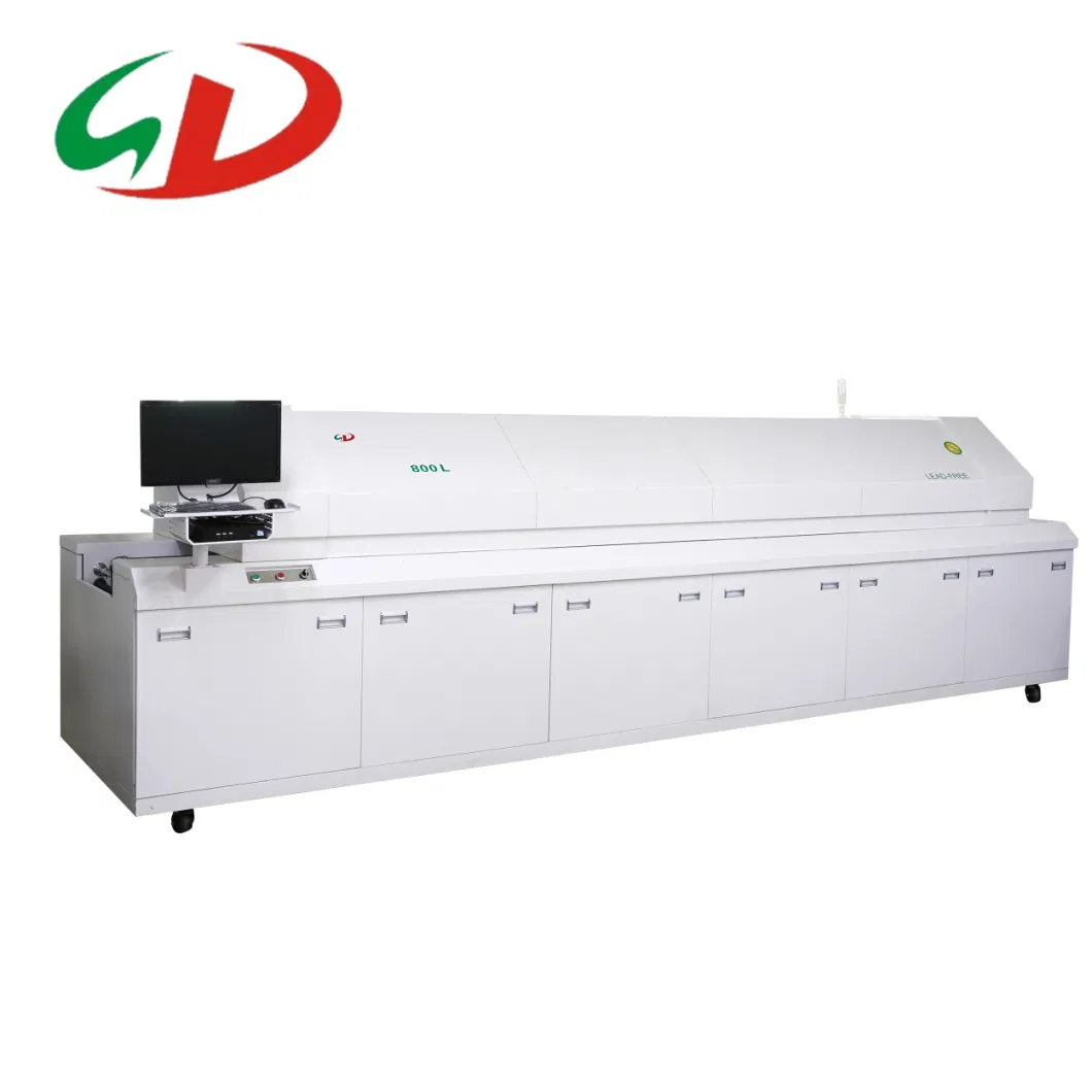 Welding Machine SMD Reflow Soldering Oven SMT, 8 Zone PCB Reflow Soldering Oven /LED Soldering Reflow Oven