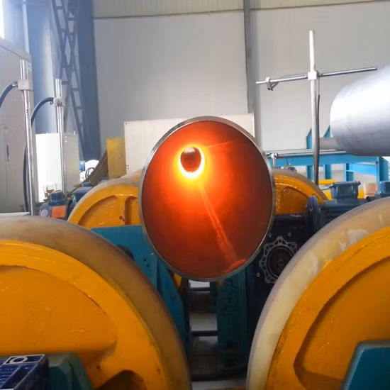 자전 바퀴 유형 강관 열처리 기계 검정 어닐링 오븐